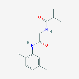 N-{2-[(2,5-dimethylphenyl)amino]-2-oxoethyl}-2-methylpropanamide