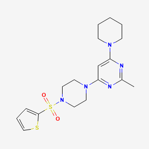 2-methyl-4-(1-piperidinyl)-6-[4-(2-thienylsulfonyl)-1-piperazinyl]pyrimidine