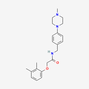 molecular formula C22H29N3O2 B4459139 2-(2,3-dimethylphenoxy)-N-[4-(4-methyl-1-piperazinyl)benzyl]acetamide 