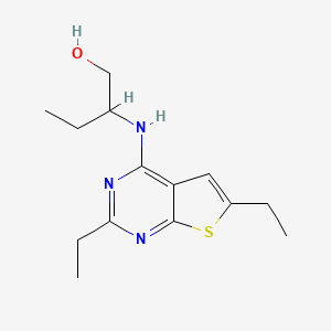 2-[(2,6-diethylthieno[2,3-d]pyrimidin-4-yl)amino]-1-butanol