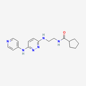 N-(2-{[6-(4-pyridinylamino)-3-pyridazinyl]amino}ethyl)cyclopentanecarboxamide