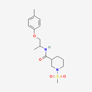 N-[1-methyl-2-(4-methylphenoxy)ethyl]-1-(methylsulfonyl)-3-piperidinecarboxamide