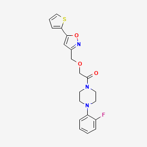 molecular formula C20H20FN3O3S B4459205 1-(2-fluorophenyl)-4-({[5-(2-thienyl)-3-isoxazolyl]methoxy}acetyl)piperazine 