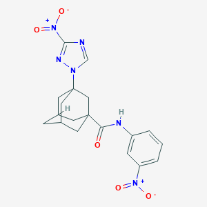 N-{3-nitrophenyl}-3-{3-nitro-1H-1,2,4-triazol-1-yl}-1-adamantanecarboxamide