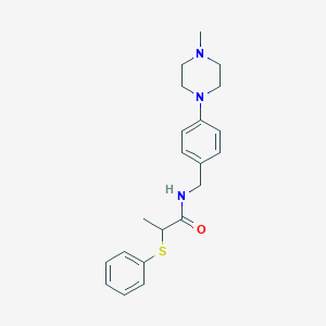 N-[4-(4-methyl-1-piperazinyl)benzyl]-2-(phenylthio)propanamide