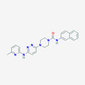 4-{6-[(6-methyl-2-pyridinyl)amino]-3-pyridazinyl}-N-2-naphthyl-1-piperazinecarboxamide