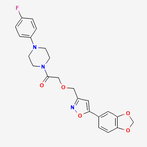 1-({[5-(1,3-benzodioxol-5-yl)-3-isoxazolyl]methoxy}acetyl)-4-(4-fluorophenyl)piperazine