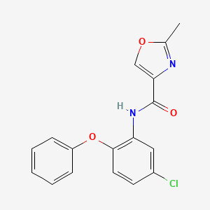 molecular formula C17H13ClN2O3 B4459315 N-(5-chloro-2-phenoxyphenyl)-2-methyl-1,3-oxazole-4-carboxamide 