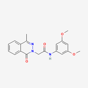 molecular formula C19H19N3O4 B4459322 N-(3,5-dimethoxyphenyl)-2-(4-methyl-1-oxo-2(1H)-phthalazinyl)acetamide 