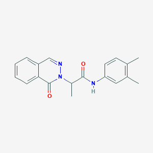 N-(3,4-dimethylphenyl)-2-(1-oxo-2(1H)-phthalazinyl)propanamide