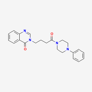 3-[4-oxo-4-(4-phenyl-1-piperazinyl)butyl]-4(3H)-quinazolinone