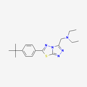 N-{[6-(4-tert-butylphenyl)[1,2,4]triazolo[3,4-b][1,3,4]thiadiazol-3-yl]methyl}-N-ethylethanamine