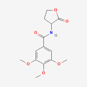 3,4,5-trimethoxy-N-(2-oxotetrahydro-3-furanyl)benzamide