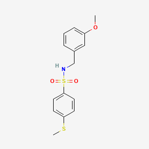 N-(3-methoxybenzyl)-4-(methylthio)benzenesulfonamide