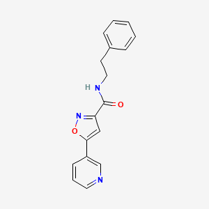 N-(2-phenylethyl)-5-(3-pyridinyl)-3-isoxazolecarboxamide