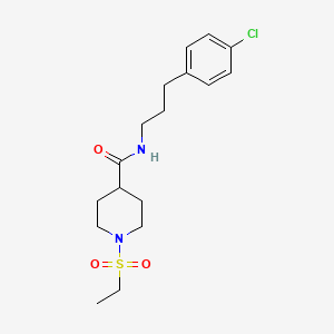 N-[3-(4-CHLOROPHENYL)PROPYL]-1-(ETHANESULFONYL)PIPERIDINE-4-CARBOXAMIDE