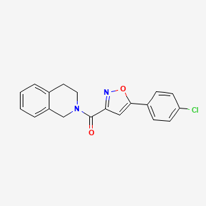 2-{[5-(4-chlorophenyl)-3-isoxazolyl]carbonyl}-1,2,3,4-tetrahydroisoquinoline