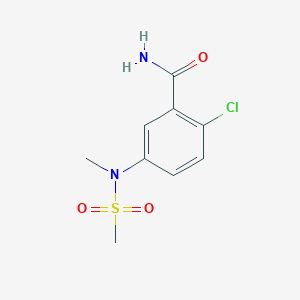 2-chloro-5-[methyl(methylsulfonyl)amino]benzamide