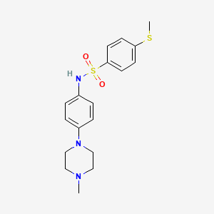 N-[4-(4-methyl-1-piperazinyl)phenyl]-4-(methylthio)benzenesulfonamide