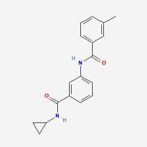 N-{3-[(cyclopropylamino)carbonyl]phenyl}-3-methylbenzamide