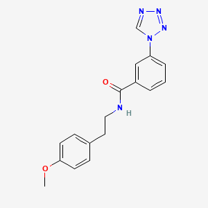 molecular formula C17H17N5O2 B4459612 N-[2-(4-methoxyphenyl)ethyl]-3-(1H-tetrazol-1-yl)benzamide 