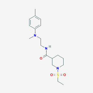 1-(ethylsulfonyl)-N-{2-[methyl(4-methylphenyl)amino]ethyl}-3-piperidinecarboxamide