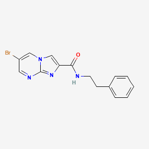 6-bromo-N-(2-phenylethyl)imidazo[1,2-a]pyrimidine-2-carboxamide