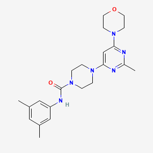 N-(3,5-DIMETHYLPHENYL)-4-[2-METHYL-6-(MORPHOLIN-4-YL)PYRIMIDIN-4-YL]PIPERAZINE-1-CARBOXAMIDE