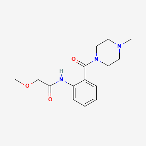 2-methoxy-N-{2-[(4-methyl-1-piperazinyl)carbonyl]phenyl}acetamide