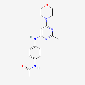 N-(4-{[2-methyl-6-(4-morpholinyl)-4-pyrimidinyl]amino}phenyl)acetamide