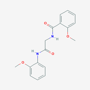 molecular formula C17H18N2O4 B4459671 2-methoxy-N-{2-[(2-methoxyphenyl)amino]-2-oxoethyl}benzamide 