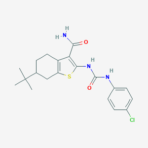 6-Tert-butyl-2-{[(4-chloroanilino)carbonyl]amino}-4,5,6,7-tetrahydro-1-benzothiophene-3-carboxamide