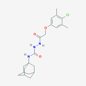 molecular formula C21H28ClN3O3 B445973 N-(1-adamantyl)-2-[(4-chloro-3,5-dimethylphenoxy)acetyl]hydrazinecarboxamide 