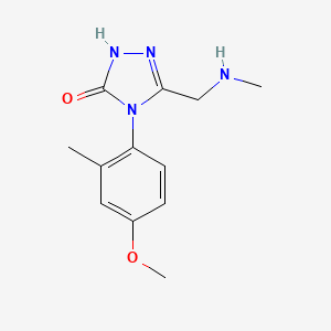 4-(4-methoxy-2-methylphenyl)-5-[(methylamino)methyl]-2,4-dihydro-3H-1,2,4-triazol-3-one