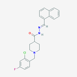 1-(2-chloro-4-fluorobenzyl)-N'-(1-naphthylmethylene)-4-piperidinecarbohydrazide