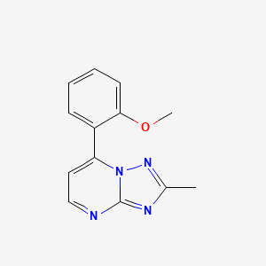 molecular formula C13H12N4O B4459798 7-(2-methoxyphenyl)-2-methyl[1,2,4]triazolo[1,5-a]pyrimidine 