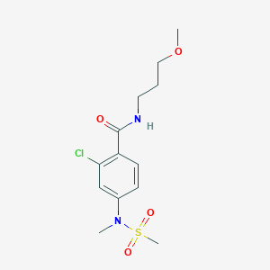 2-chloro-N-(3-methoxypropyl)-4-[methyl(methylsulfonyl)amino]benzamide