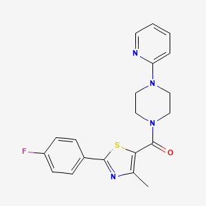 molecular formula C20H19FN4OS B4459826 1-{[2-(4-fluorophenyl)-4-methyl-1,3-thiazol-5-yl]carbonyl}-4-(2-pyridinyl)piperazine 