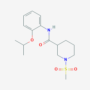 molecular formula C16H24N2O4S B4459831 N-(2-isopropoxyphenyl)-1-(methylsulfonyl)-3-piperidinecarboxamide 