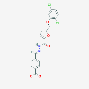 methyl 4-{(E)-[2-({5-[(2,5-dichlorophenoxy)methyl]furan-2-yl}carbonyl)hydrazinylidene]methyl}benzoate