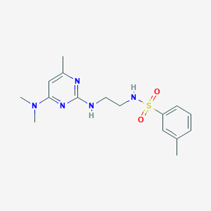 N-(2-{[4-(dimethylamino)-6-methyl-2-pyrimidinyl]amino}ethyl)-3-methylbenzenesulfonamide