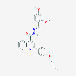 2-(4-butoxyphenyl)-N'-(2,4-dimethoxybenzylidene)-4-quinolinecarbohydrazide