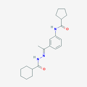 N-{3-[N-(cyclohexylcarbonyl)ethanehydrazonoyl]phenyl}cyclopentanecarboxamide