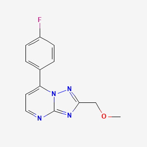 molecular formula C13H11FN4O B4460101 7-(4-fluorophenyl)-2-(methoxymethyl)[1,2,4]triazolo[1,5-a]pyrimidine 