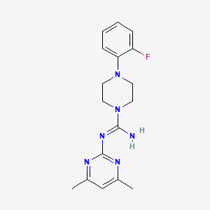 N-(4,6-dimethyl-2-pyrimidinyl)-4-(2-fluorophenyl)-1-piperazinecarboximidamide