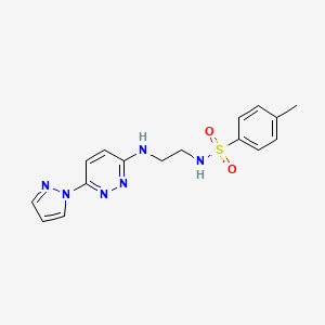 4-methyl-N-(2-{[6-(1H-pyrazol-1-yl)-3-pyridazinyl]amino}ethyl)benzenesulfonamide