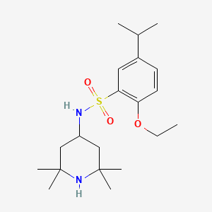 molecular formula C20H34N2O3S B4460197 2-ethoxy-5-isopropyl-N-(2,2,6,6-tetramethyl-4-piperidinyl)benzenesulfonamide 