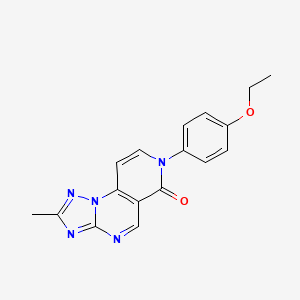 molecular formula C17H15N5O2 B4460199 7-(4-ethoxyphenyl)-2-methylpyrido[3,4-e][1,2,4]triazolo[1,5-a]pyrimidin-6(7H)-one 