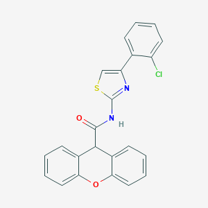 N-[4-(2-chlorophenyl)-1,3-thiazol-2-yl]-9H-xanthene-9-carboxamide