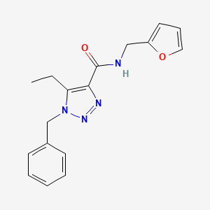 1-benzyl-5-ethyl-N-(2-furylmethyl)-1H-1,2,3-triazole-4-carboxamide